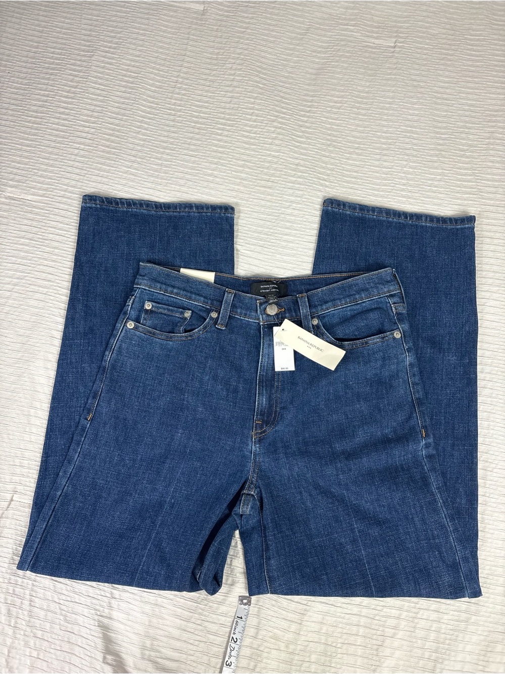 Banana Republic Wide-Leg Jeans in Deep Blue Denim - Picture 8 of 11